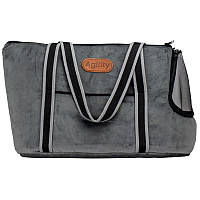 Agility сумка-переноска для котів і собак до 5 кг (51×22×27 см) графіт