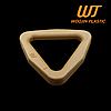 Рамка трикутна 25 мм Triangle WJ, Woojin Plastic ацеталь колір Койот, фото 2