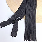 Потаємна блискавка 20см Китай нейлонова основа колір чорний