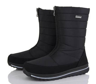 Чобітки жіночі теплі чорні блискавки зимові Дутики Аляска 39