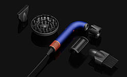 Потужний фен 1700вт для волосся з 3 швидкостями та захистом від перегрівання, Фен для сушіння волосся Supersonic з насадкою