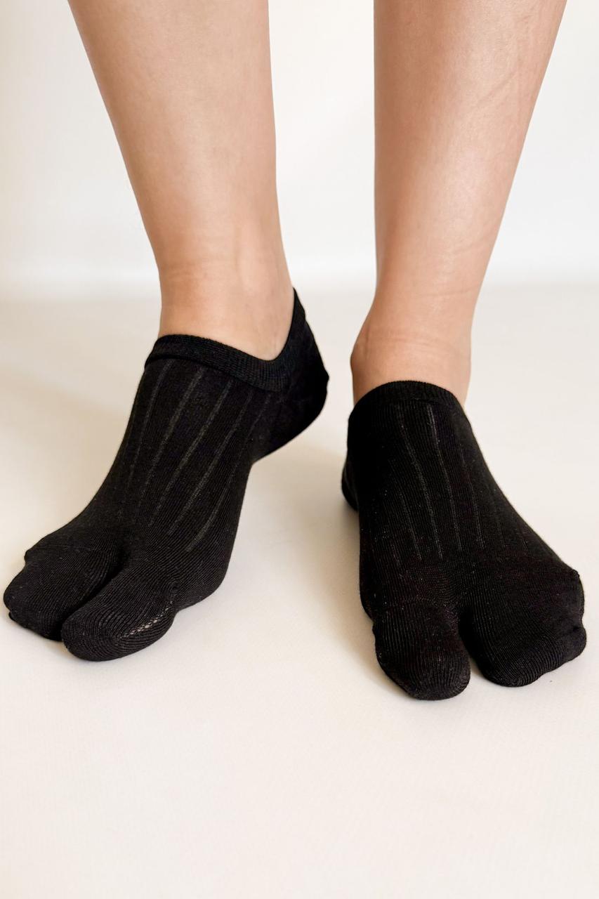 Шкарпетки сліди табі жіночі 36-40 Velina Apmi чорний, фото 1