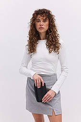 Лонгслів із фігурним швом під грудьми