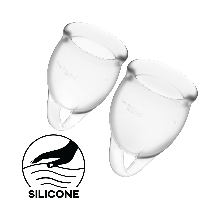 Набір гігієнічних менструальних чаш Satisfyer Feel Confident Transparent