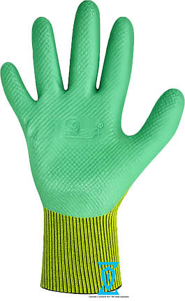 Рукавички робочі стрейчева покрита гладким нітрилом #788, фото 1