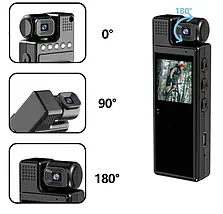 Мініатюрна боді-камера L9 з дисплеєм 1.3 дюйми Wi Fi, яка поєднує функції нагрудного відеореєстратора та міні-камери, фото 2