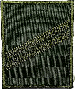 Нашивка курсівка 2 курс навчальних закладів ЗСУ (загальновійськова) ОЛИВА