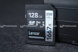 Карта пам'яті SD Lexar Professional 128GB SDXC II U3 V60 1667x 250 MB/s