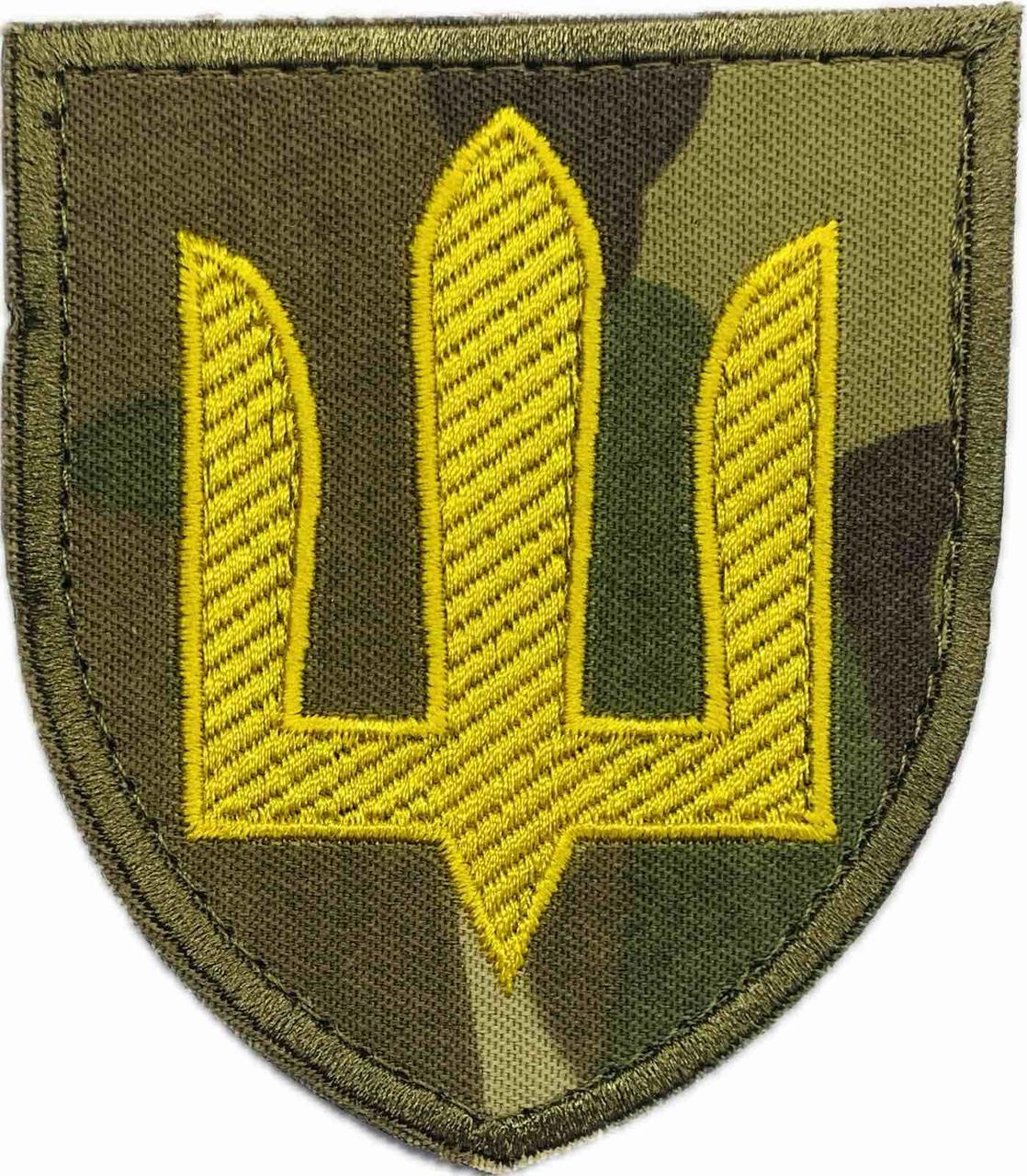 Шеврон ЗСУ Сухопутні війська мультикам/жовтий, фото 1