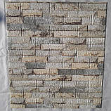 Декоративна самоклеюча 3D панель під пісочну цеглу 700x770x5 мм, фото 6
