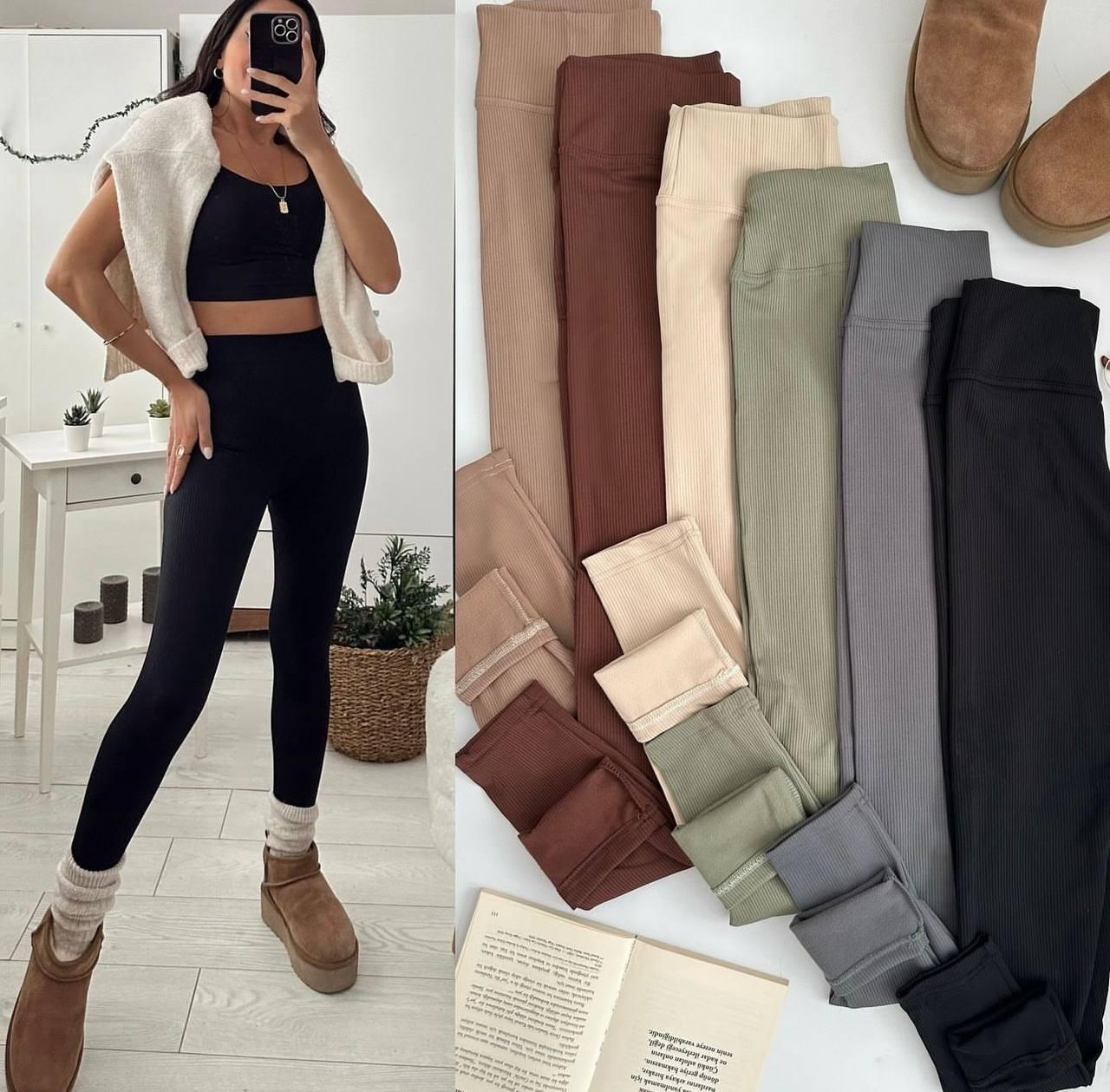 Лосини на флісі Норма + Батал "Рубчик", фото 1