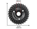 Круг шліфувальний 125 мм — Шліфувальний круг по дереву до болгарки, фото 2