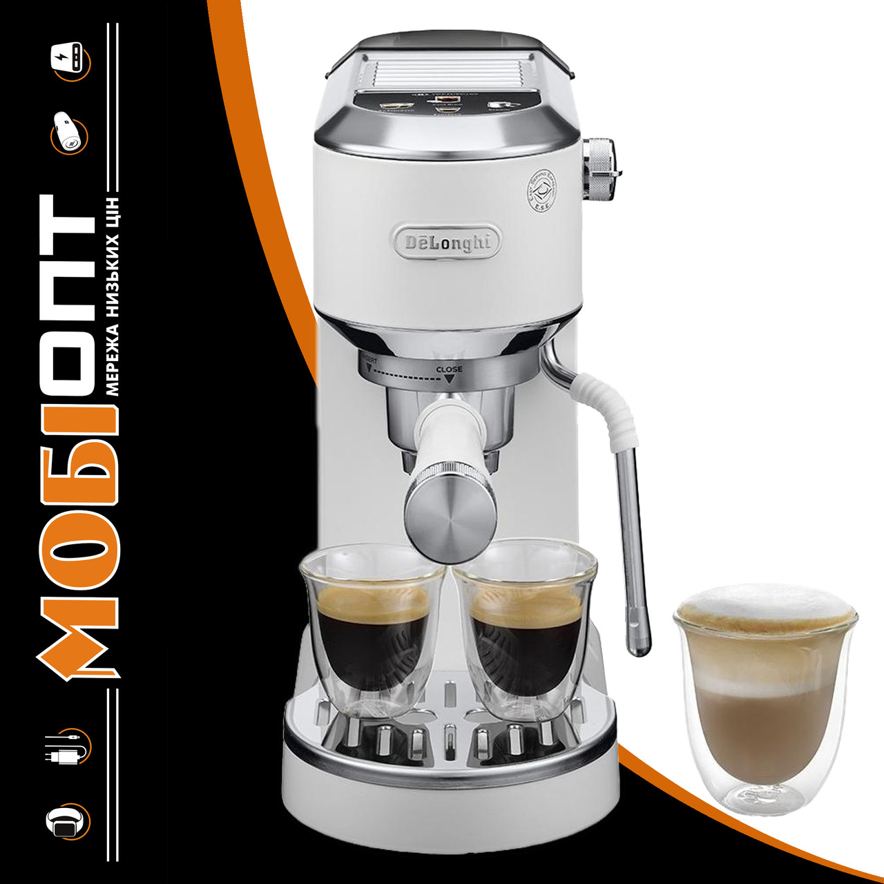 Кавоварка ріжкова DELONGHI Dedica Duo EC890.WI White UA