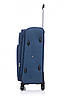 Тканинна валіза середня на 4 колесах Bonro Tourist синій, фото 4
