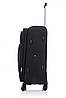 Тканинна валіза середня на 4 колесах Bonro Tourist чорний, фото 4