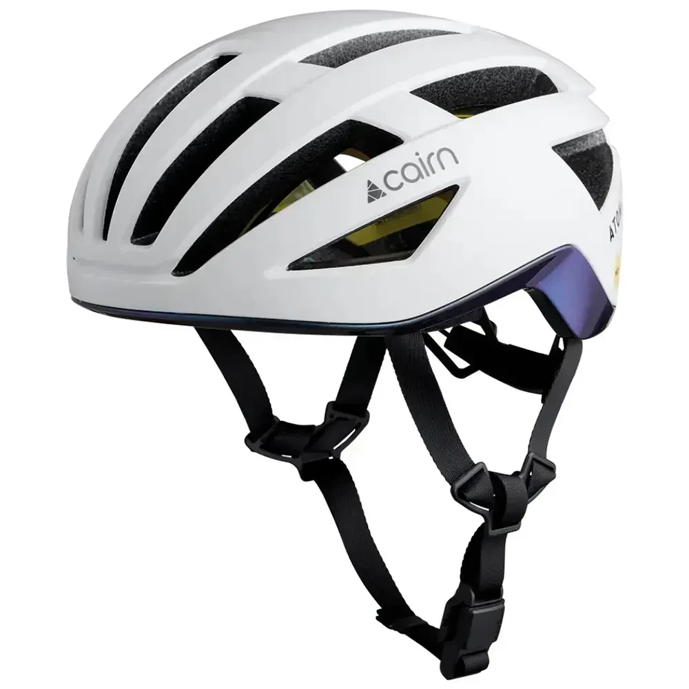 Cairn велошолом Atom Mips shiny white-cameleon 58-61, фото 1