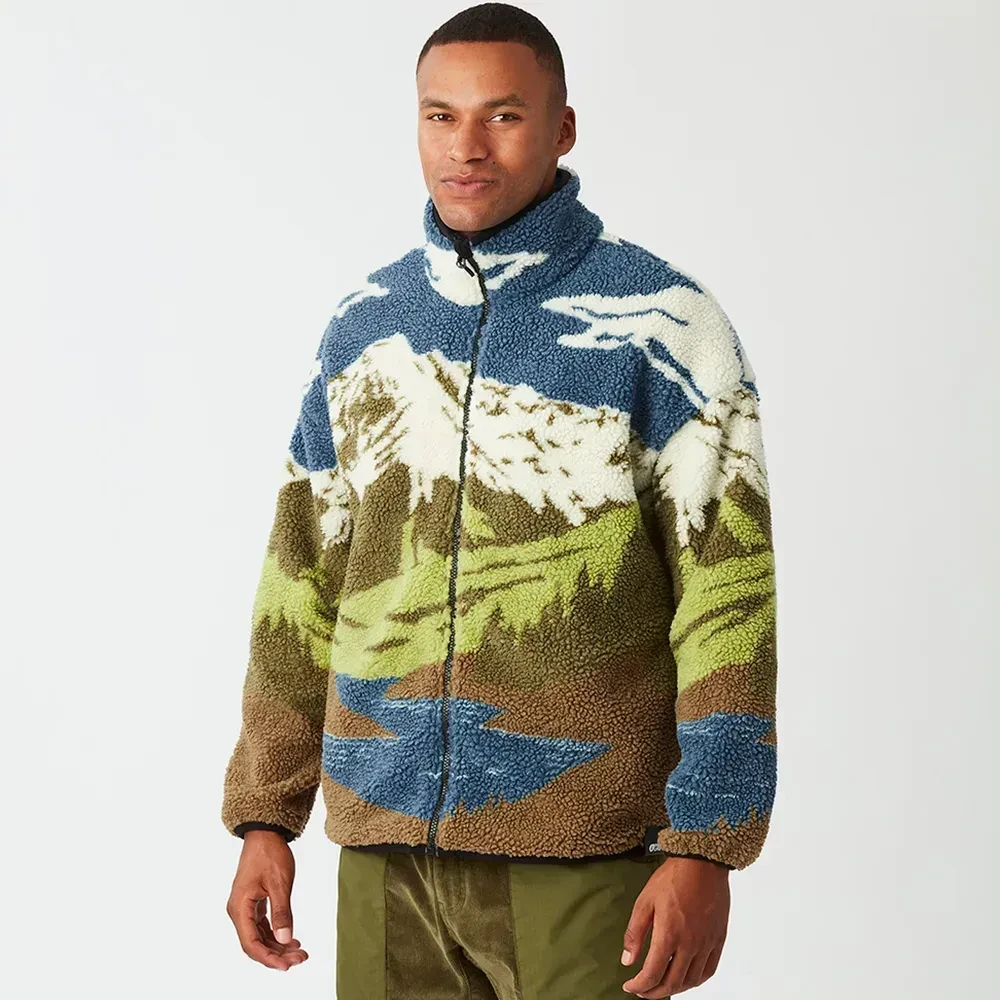 Picture Organic куртка флісова Hafdals cloudy landscape sherpa S, фото 1