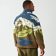 Picture Organic куртка флісова Hafdals cloudy landscape sherpa S, фото 2