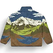 Picture Organic куртка флісова Hafdals cloudy landscape sherpa S, фото 6