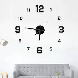 Безкаркасні настінні годинники "Зроби сам", 40х40см, MA630 / 3D годинник на стіну / Настінний годинник / Настінний 3Д годинник