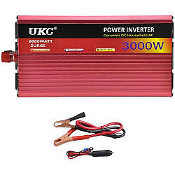 Автомобільний інвертор 3000Вт, змінний струм / C, 12V, AR-3000М / Перетворювач напруги в авто