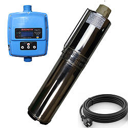 Насосна станція Magnetik 1,5 кВт, 30л/ін, PSM 100 Pro / Занурювальний насос з частотним керуванням