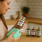 Портативний принтер для наклейок, B-3, Зелений / Міні принтер для друку / Каманний термопринтер, фото 2