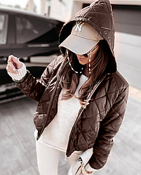 Жіноча куртка; Розміри 42-44,46-48,50-52,54-56; Колір: чорний і шоколад;