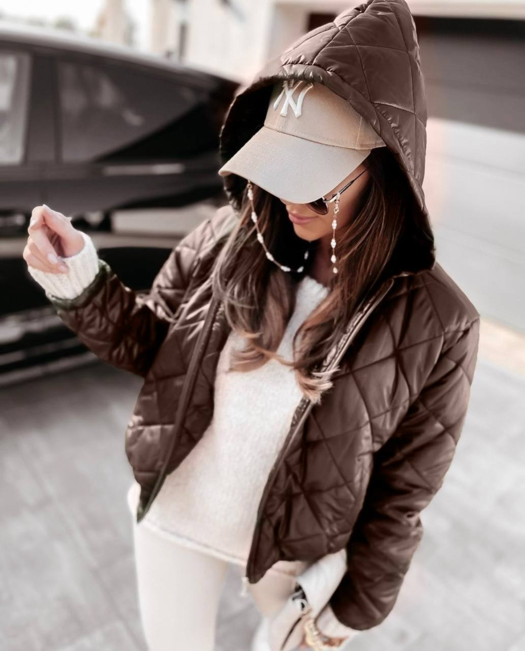 Жіноча куртка; Розміри 42-44,46-48,50-52,54-56; Колір: чорний і шоколад;, фото 1