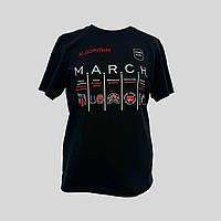 Чоловіча тактична футболка для медика ЗСУ та інструктора такмеду з надписом MARCH Стохід