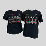 Чоловіча тактична футболка для медика ЗСУ та інструктора такмеду з надписом MARCH Стохід, фото 3