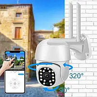 Камера зовнішнього спостереження для дому, вулична поворотного типу з віддаленим доступом і передаванням на телефон