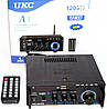 Підсилювач UKC A3 — Bluetooth, USB,SD,FM, MP3 + AUX 2х канальний 2x120W, фото 3