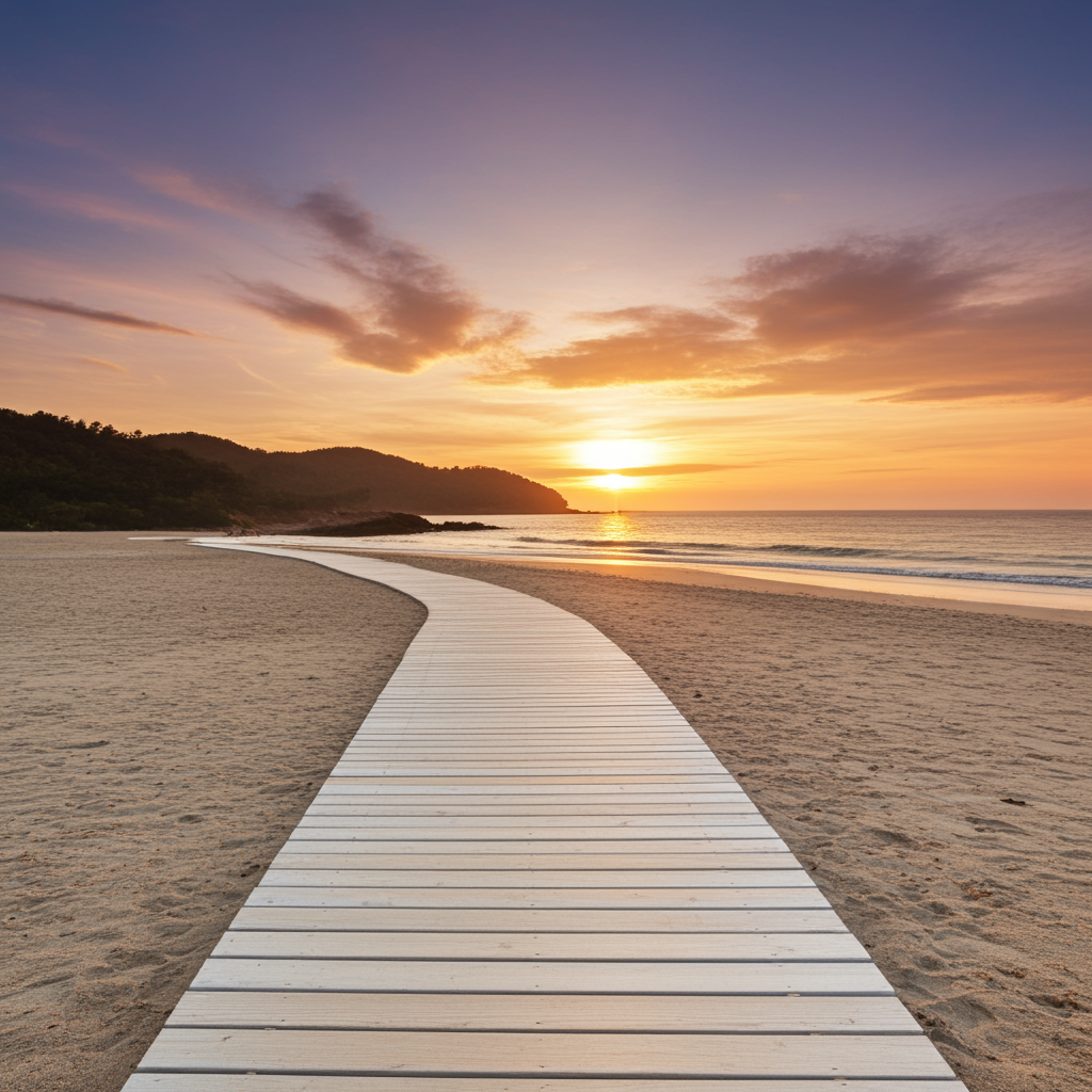 Доріжка дерев'яна соснова для пляжу та саду
