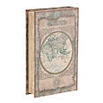 Книга-сейф у вигляді книги "Стара мапа світу" на замку для зберігання, грошей, документів, цінних речей 26*17*5 см, фото 2