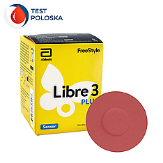 Сенсор FreeStyle Libre 3 Plus (Фристайл Либре 3 Плюс) 1 уп. и 1 цветной тейп в комплекте