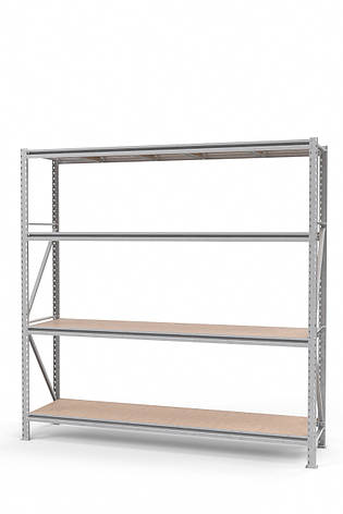 Стелаж | 2000 - 2500 мм | різні розміри | від 330 кг/полка | ДСП полки 16 мм | металевий | оцинкований SN1, фото 2