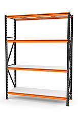 Стелаж | 2000 - 2500 мм | різні розміри | від 330 кг/полка  | ДСП полки 16 мм  | металевий | оцинкований SN3, фото 5