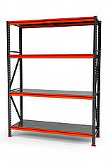 Стелаж | 2000 - 2500 мм | різні розміри | від 330 кг/полка  | метал полки | металевий | оцинкований SN4, фото 2