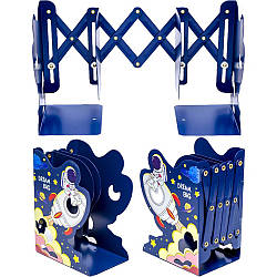 Металева підставка для книг, 19×14×10см, LTS-3069 / Розсувна підставка під книги / Органайзер для книг