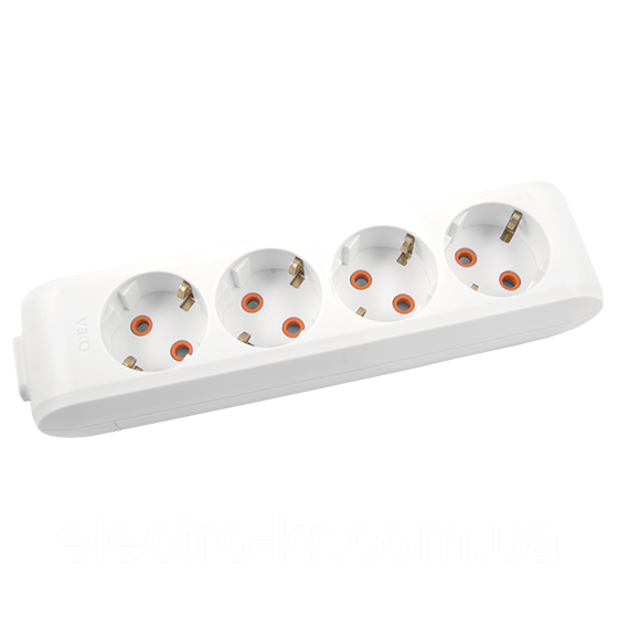 Колодка на 4 гнізда з заземленням VIKO by Panasonic Multi-let