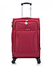 Тканинна валіза середня на 4 колесах Bonro Tourist вишнева, фото 2