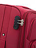 Тканинна валіза середня на 4 колесах Bonro Tourist вишнева, фото 10