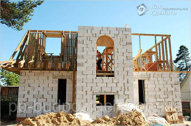 Будинок з газобетону Бровари Стоунлайт своїми руками 