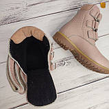 Ортопедичні шкіряні демісезонні черевики для дівчинки супінатор ВП1-ВП7 каблук Томаса Kena Кена розмір 21-40, фото 4