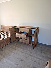 Комод 2Д4Ш Бруклін, Меблі Сервіс, Дуб крафт золотий, фото 4