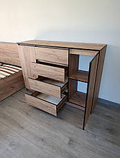 Комод 2Д4Ш Бруклін, Меблі Сервіс, Дуб крафт золотий, фото 5