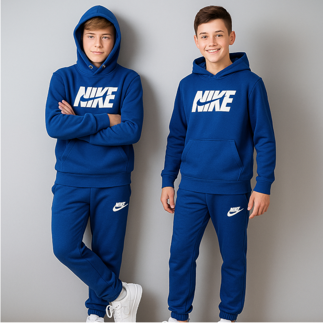 Теплий Костюм на флісі для хлопчика 146, 158 см 003667 Туреччина Синій