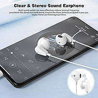 USB C навушники ACAGET з мікрофоном для Samsung Galaxy, iPhone 17/16, Google Pixel, планшетів та ноутбуків