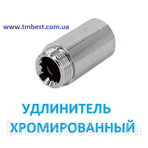 Подовжувач хромований 1/2*80 мм Gross, фото 1